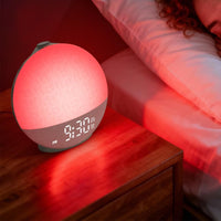 Digital Display Awakening Light Timepiece Snooze Function Ambient Sound Alarm Timepiece for Bedroom, Nightstand