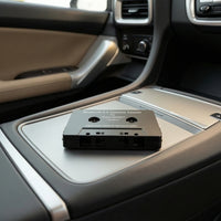 Slim Bluetooth Cassette Adapter Rechargeable Tape Adapter with Control Button Portable Car Audio Premium for Drivers, Commuters