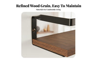 Space-Saving Railed Floating Shelf Decorative Design Floating Picture Ledge Multi-Purpose Wall Decor Easy Installation for Homeowners, Renters, Students, Living Room, Bedroom, Kitchen, Nursery