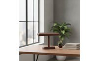 Watch Display Stand Walnut Finish Lumber Watch Holder Compact Organizer for Nightstand