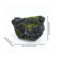Artificial Lichen Rocks Lightweight Fake Mossy Stone Verdant Embellishment for Tabletop