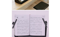 Keyboard Sheet Music Stand Black Sheet Music Stand with Clips Lightweight Slim for Students, Classroom