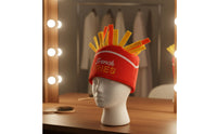 Party Prop Funny Taco Headpiece Novelty Tortilla Costume Hat Soft Polyester for Thanksgiving, Performance