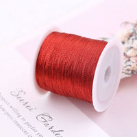 6-Strand Metallic Gold/Silver Thread for DIY Bracelets & Jewelry Making, 50m Roll