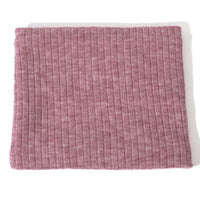 Unisex Knitted Fleece-Lined Neck Warmer Scarf for Winter Outdoor Activities
