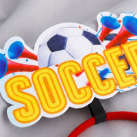 Football Headband for Party Decoration, Soccer Supporters Costume Accessory, Novelty Sports Themed Headwear