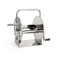 Stainless Metal Hose Reel Hose Reel Cart Freestanding for Watering Plants