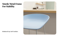 Nordic Design Saddle Seat Stool Minimalist Design Wireframe Saddle Stool Comfortable Seating Counters Tool Sturdy Frame for Cafe Owners, Homeowners, Interior Designers, Home Bar, Kitchen Island, Restaurant, Dining Room