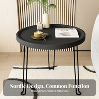 Space-Saving Foldable Couch Table Portable Foldable Tray Table Easy Assembly Household Furniture Stable Support for Apartment Dwellers, Homeowners, Students, Living Room, Bedroom, Next to Sofa, Small Areas