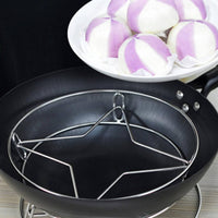 Pot Rack Multi-Functional Stainless Steel Steaming Stand Heavy Duty Heat Resistant for Countertop, Dining Table