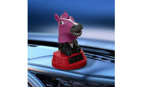 No Batteries Required Solar Powered Horse Bobblehead Cute Creature Design Car Dashboard Horse Ornament Solar Powered Dancing Toy for Desktop, Office, Windowsill