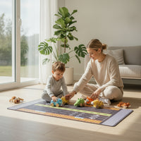 Traffic Play Mat Youngster-Friendly Kids Rug Interactive Playmat for Kids, Young Children, Playroom, Bedroom, Travel