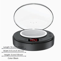 Electric Cosmetic Heater Minimalist Portable Cosmetic Heater Beauty Tool Display Buttons