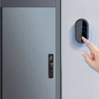 Long Range Self-Powered Wireless Entry Chime Adjustable Volume Kinetic Wireless Entry Chime 38 Chimes Battery-Maintenance-Free Door Chime for Elderly, Outdoor, Office