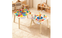 Fine Motor Skills Activity Table with Bead Maze Educational Wooden Activity Table Interactive Child-Centered Toy Multi-Sensory for Toddlers, Kids, Babies, Playroom, Nursery, Daycare