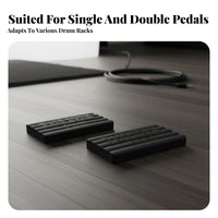 2 Pieces Drum Anti-Slip Pad Prevents Movement Bass Drum Anchor Musical Instrument Accessory Lightweight & Portable Long-Lasting