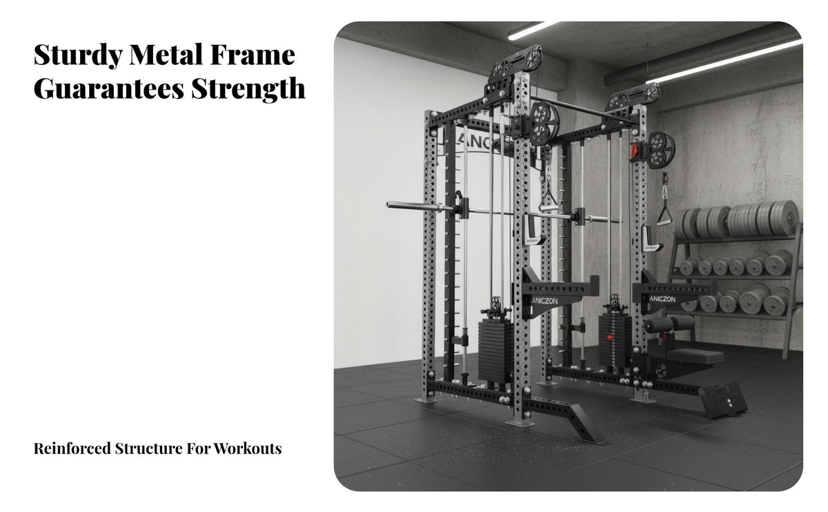 Multi-Functional Guided Machine Commercial Grade Guided Machine with Cable Versatile Pulley Station Comprehensive Comprehensive Training Station