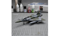 French Fighter Jet Model  Collectible Fighter Jet with Landing Gear Decorative Metal Miniature Plane for Aviation Collectors