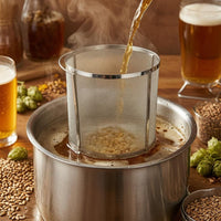 Fine Mesh Hop Strainer Basket Cylindrical Hop Filter Basket Rigid Support Supports Brew Accessory Open Top