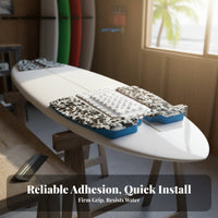 3 Pieces Foam Rubber Foam Deck Grip Non-Slip Traction Pad Wave-Riding Board Tail Pad Easy to Apply Wave-Riding Grip