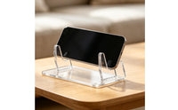 Console Stand Acrylic Display Stand Transparent Tabletop Holder Exhibition Bracket for Console Users, Desk