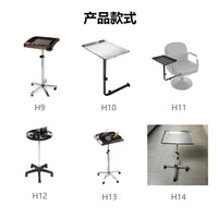 Mobile Salon Tray Stand with Aluminum Tray for Beauty and Nail Tools