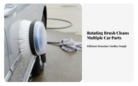 Rotating Car Wash Brush Quick Connect Pressure Washer Brush Attachment No Electricity Needed Non-Non-Scratching