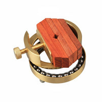 Brass Seal Holder Stand Knurled Screw Stamp Carving Clamp Wood Grain Stamp Engraving Holder