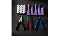 AllAll-in-1 Jewelry Making Tool Kit Stepped Wire Wrapping Kit with Pliers Precision Wire Looping Tool Set Multi-Function for Crafters, Beginners, Crafting