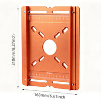 Trimmer Double Fence Aluminum Base Plate Grooving Guide Woodworking Cutting Positioning Auxiliary Tool