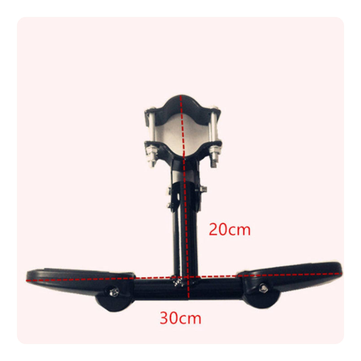 Universal Folding Bike Pedal Anti-Slip Pedal with Mounting Clamp Treaded Folding Bike Pedals Wide for Passengers, Commuters, Electric Bikes, Modified Bicycles