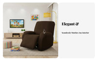 Recliner Cover Flexible Fit Slipcover Full Coverage Chair Protector for Pet Owners, Home Residents, Living Room, Home, Bedroom