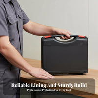 Shock-Resistant-Resistant Hard Plastic Tool Case Heavy-Duty Instrument Storage Case Secure for Photographers, Transportation, Outdoor
