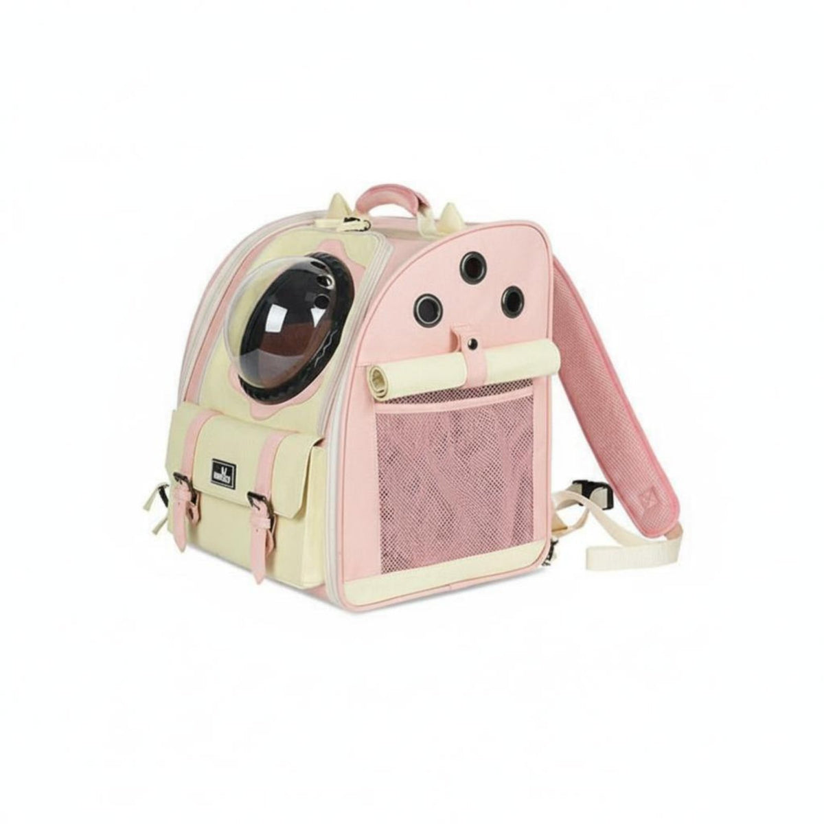 Warm Plush Interior dome viewing panel Cat support panelpack Breathable Space Capsule Rucksack Ergonomic Straps Pet travel equipment Expandable Design for Small Dog Owners, everyday Use