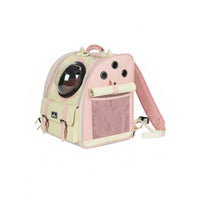 Warm Plush Interior dome viewing panel Cat support panelpack Breathable Space Capsule Rucksack Ergonomic Straps Pet travel equipment Expandable Design for Small Dog Owners, everyday Use