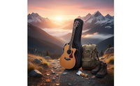 20mm Thick Padding Guitar Backpack With Neck Rest Padded Gig Bag Double Shoulder Straps for Guitarists, Musicians, Travel, Outdoor