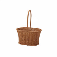 Handmade Handwoven Flower Basket Decorative Rattan Flower Basket Multifunctional Lightweight