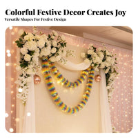 Multi-Shade Festivity Tinsel Rainbow Tinsel Streamer Colorful Spiky Garland for Event Organizers, Homeowners, Weddings, Decoration, Festivals