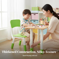 With spine-supporting spine-supportingrest Height-Adjustable spine-supportingrest Chair Anti-Slip Feet Height-Adjustable kids' Stool Thickened Design children's Furniture Child-Safe Construction for Parents, Kindergarten, Home