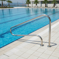 Pool Handrail Stainless Steel Swimming Pool Handrail Bolt-down for Families, Spa
