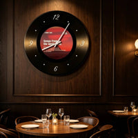 Decorative Vinyl Disc Clock Easy to Hang Retro Wall Clock Fully Assembled Decor Piece
