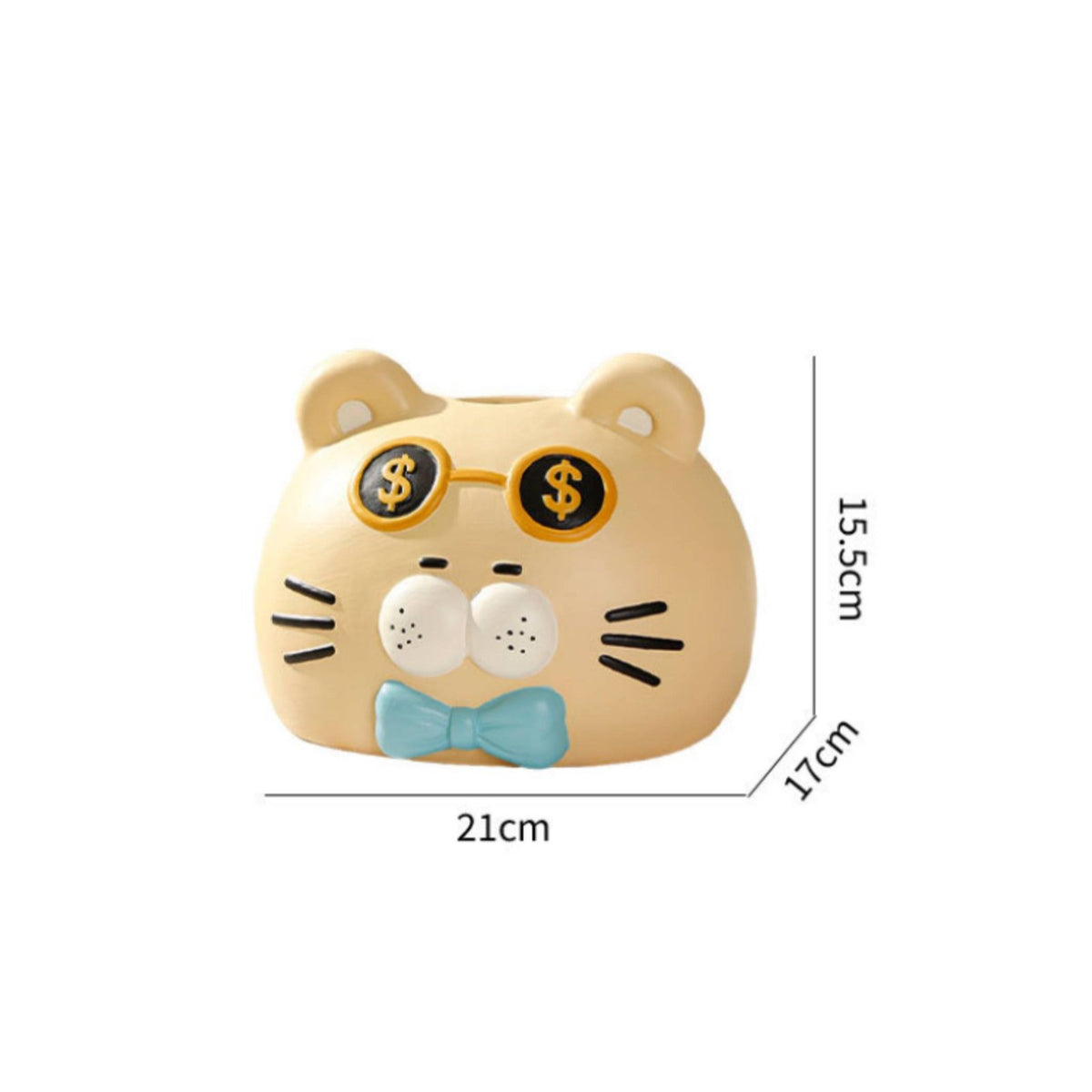 Decorative Cat Tissue Box Sturdy Cartoon Cat Tissue Holder Effortless Dispensing Kitten Napkin Dispenser Easy to Refill for Children, Living Room, Desktop, Bedroom, Office
