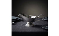 Sauce Boat Server Polished Gravy Boat Controlled Pouring Gravy Pitcher for Thanksgiving, Table Service