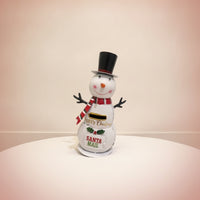 Snowman Mailbox Upright Christmas Mailbox Decor Holiday Decoration Indoor for Entryway, Tabletop