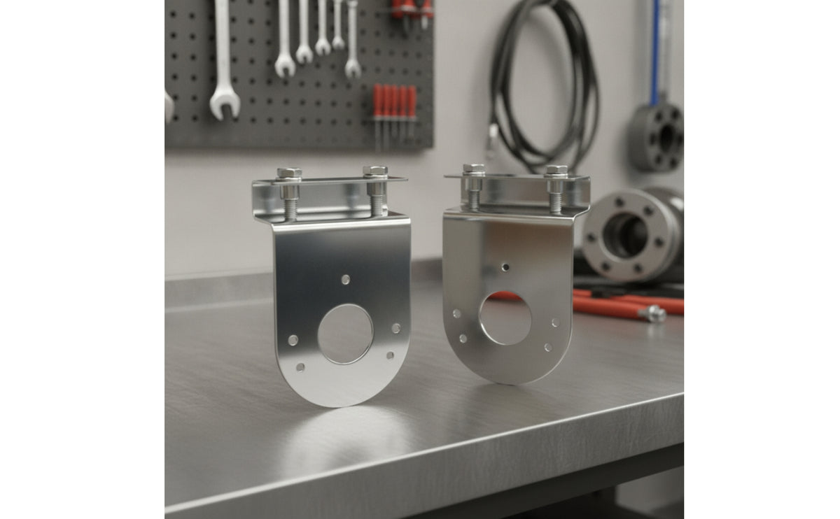 2 Pieces Watermelon Light Bracket Stainless Steel Bracket with Clamp Right-Angle Hardware for Truckers, Mechanics, Trucks, Trailers