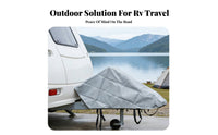 Travel Trailer Front Towing Cover Waterproof Trailer Hitch Cover Dustproof Towing Hitch Protector for Outdoor, Storage