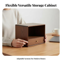 Stackable Organizer Box Customizable Laydirectly Single Storage Cube Minimalist & Design Shelving Single Unit for Apartment Dwellers, Residents
