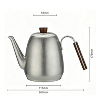 Teapot with Infuser Tapered Spout Tea Pot with Infuser Brushed for Home Kitchen