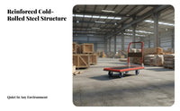 Portable Folding Platform Cart Space Saving Flatbed Hand Truck Quiet Wheels Foldable Push Cart Easy Maneuverability for Delivery Personnel, Warehouse Workers, Office Employees, Home, Workshop, Loading Dock, Garage