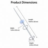 Beach Fishing Rod Holder Portable Seawater Heavy Duty Ground Insert Pointed Tip